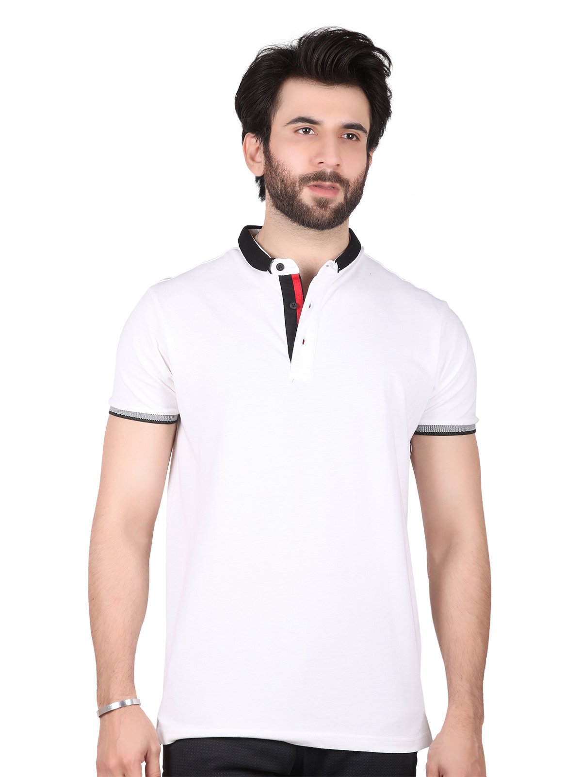 Edenrobe - Men's White Polo Shirt - EMTPS19-010