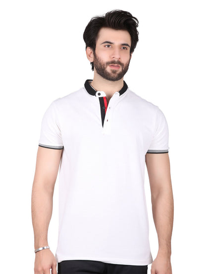 Edenrobe - Men's White Polo Shirt - EMTPS19-010