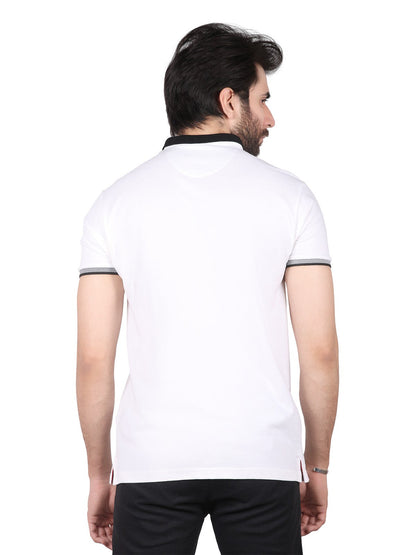 Edenrobe - Men's White Polo Shirt - EMTPS19-010