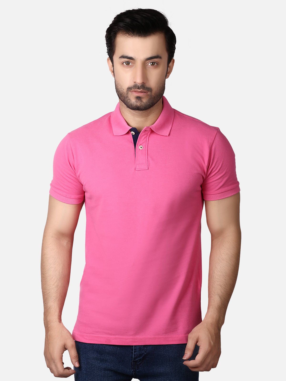 Edenrobe - Men's Pink Polo Shirt - EMTPS19-011