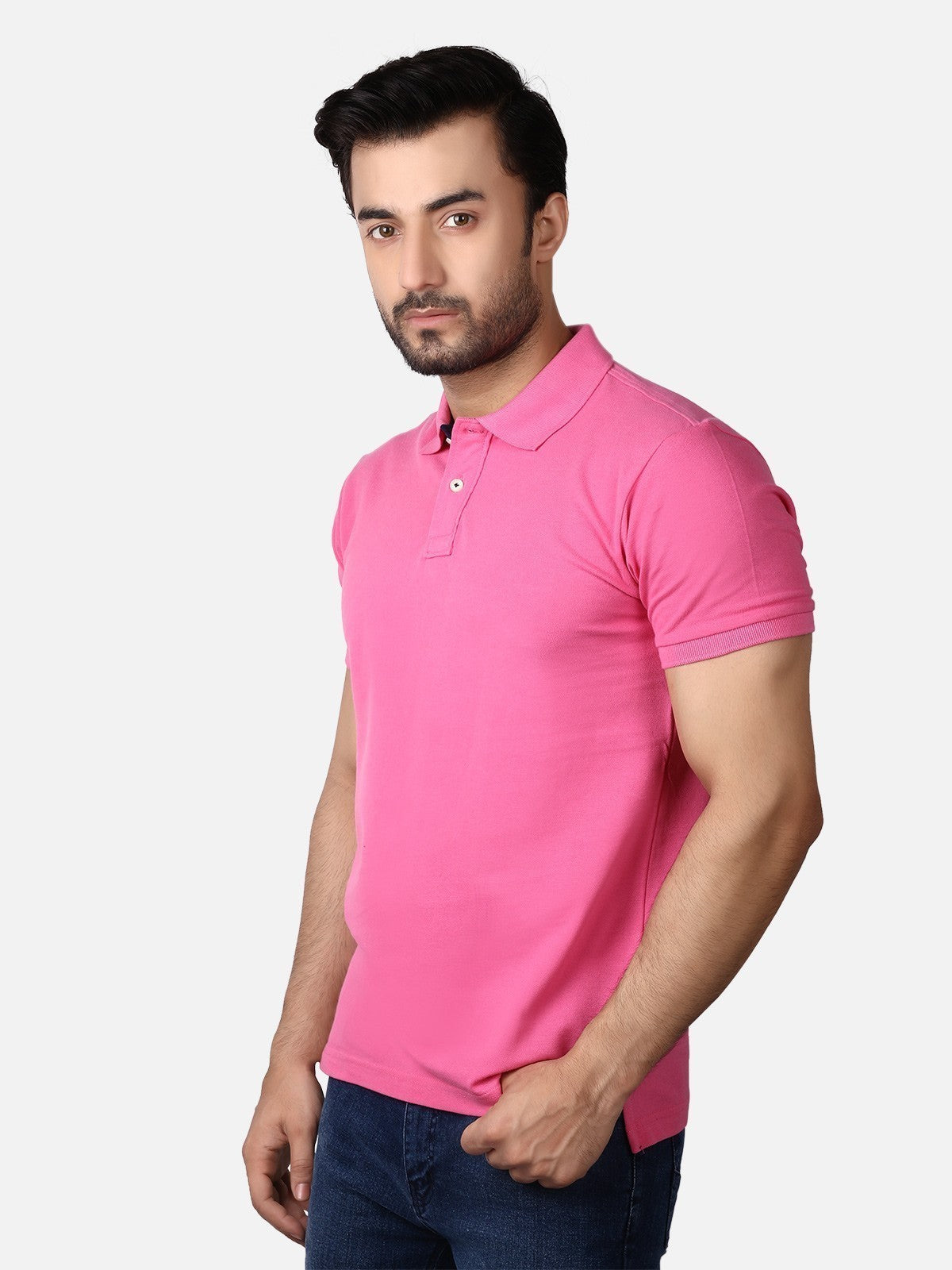 Edenrobe - Men's Pink Polo Shirt - EMTPS19-011