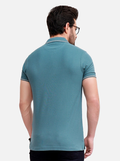 Edenrobe - Men's Teal Polo Shirt - EMTPS19-023