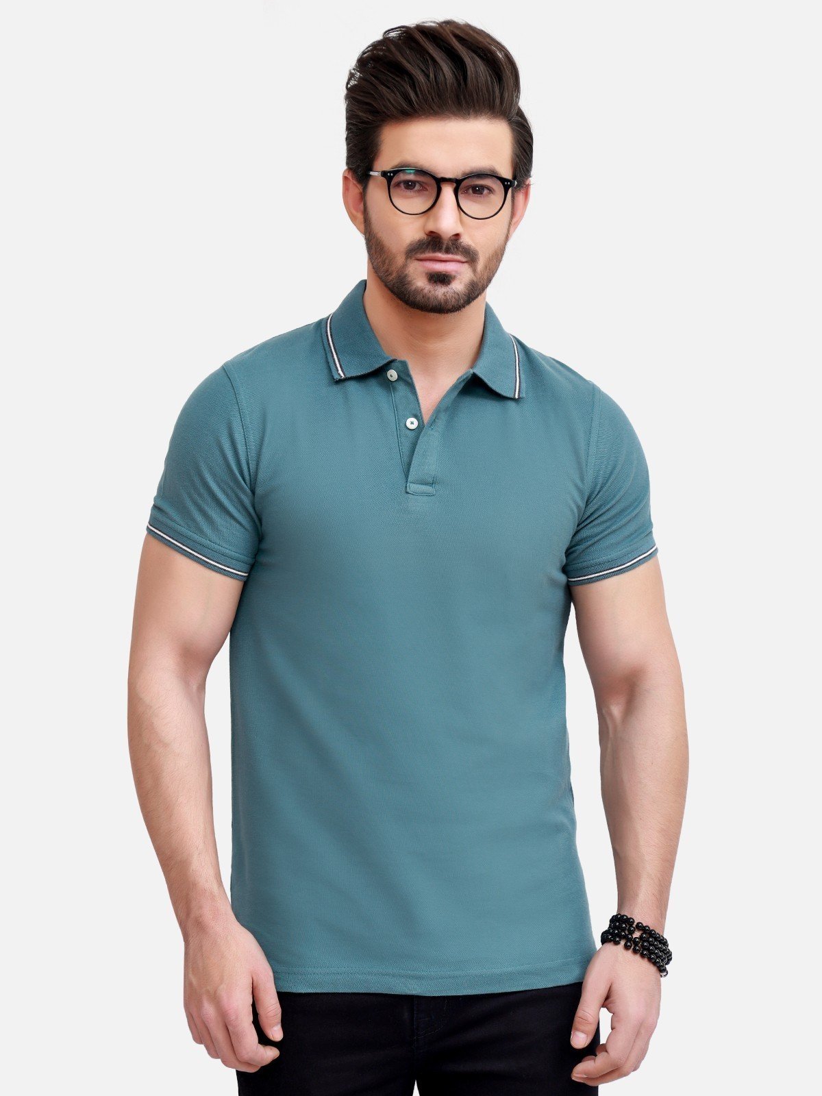Edenrobe - Men's Teal Polo Shirt - EMTPS19-023