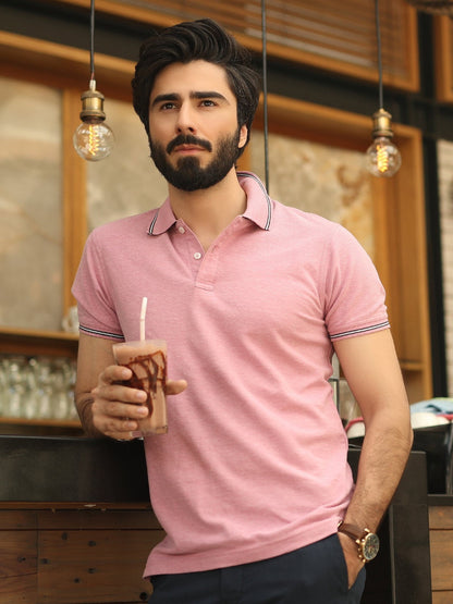 Edenrobe - Men's Pink Lavender Polo Shirt - EMTPS19-028