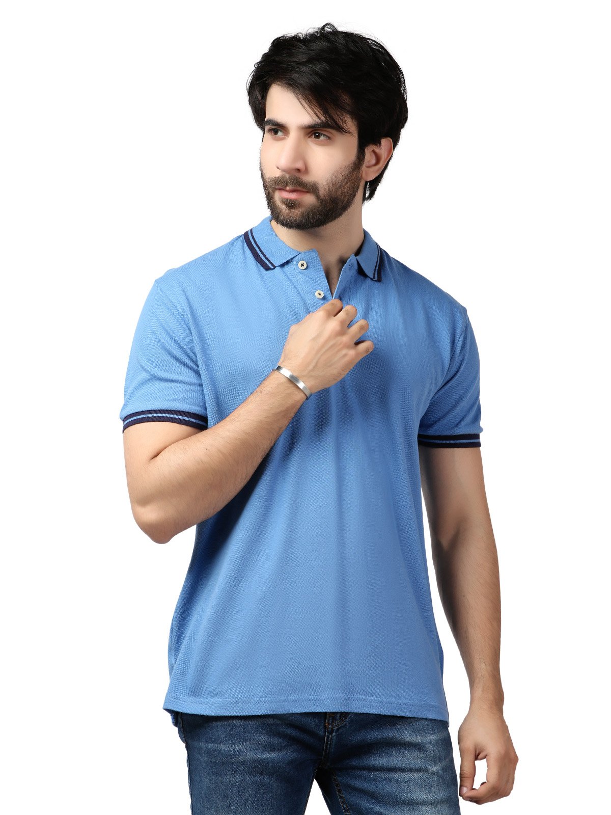 Edenrobe - Men's Royal Blue Polo Shirt - EMTPS19-037