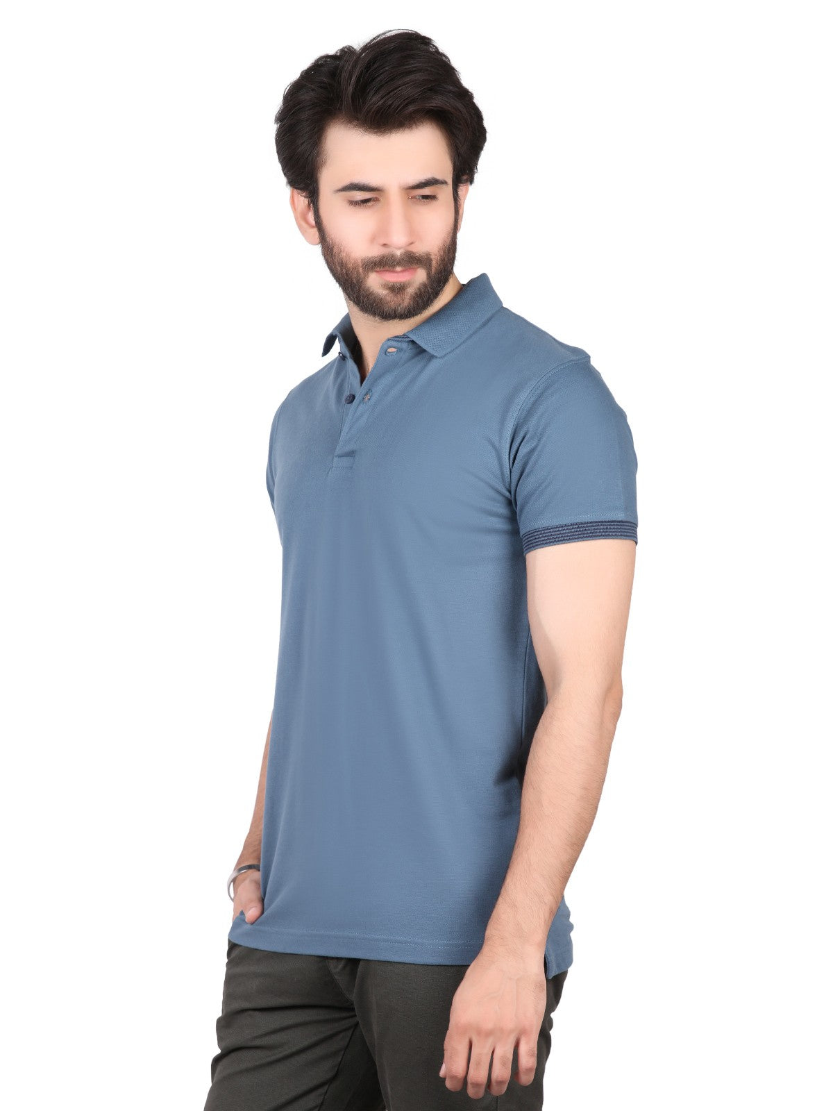 Edenrobe - Men's Teal Polo Shirt - EMTPS19-064
