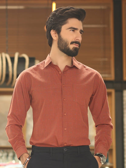 Edenrobe - Men's Rust Shirt - EMTSI19-50163