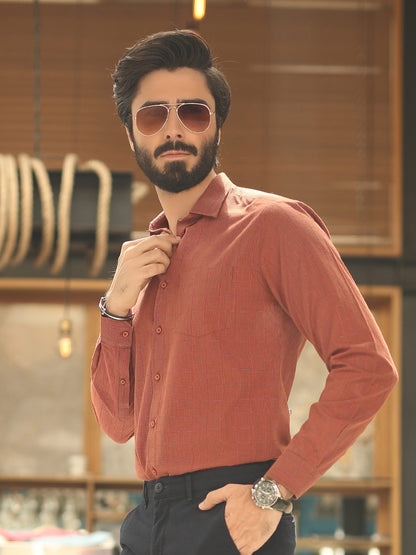 Edenrobe - Men's Rust Shirt - EMTSI19-50163