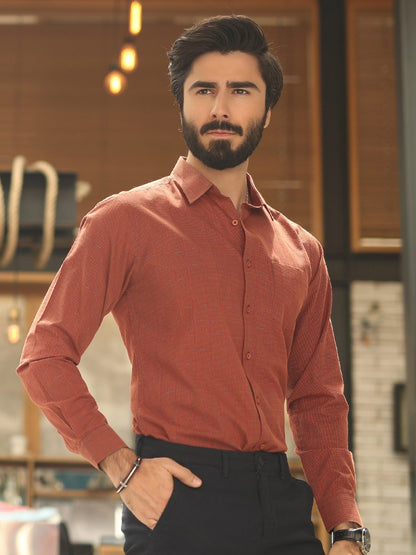 Edenrobe - Men's Rust Shirt - EMTSI19-50163