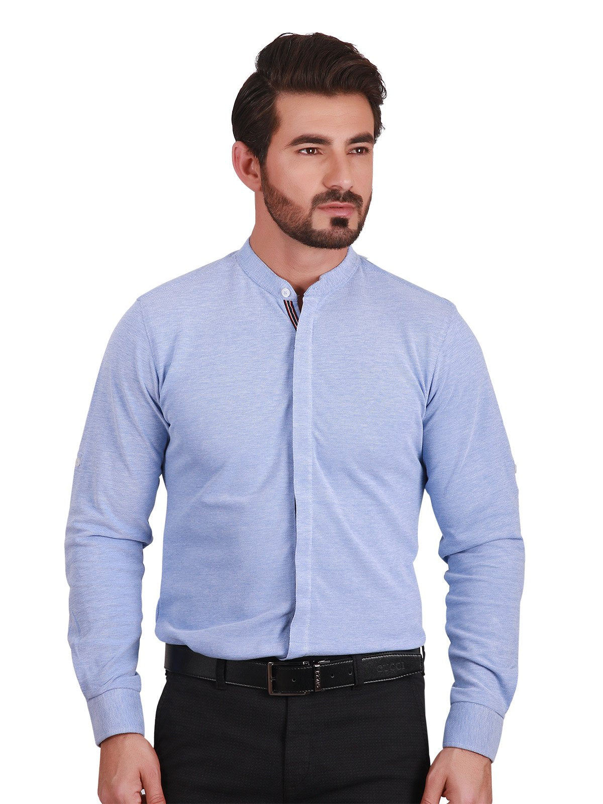 Edenrobe - Men's Sky Blue Shirt - EMTSUC19-056