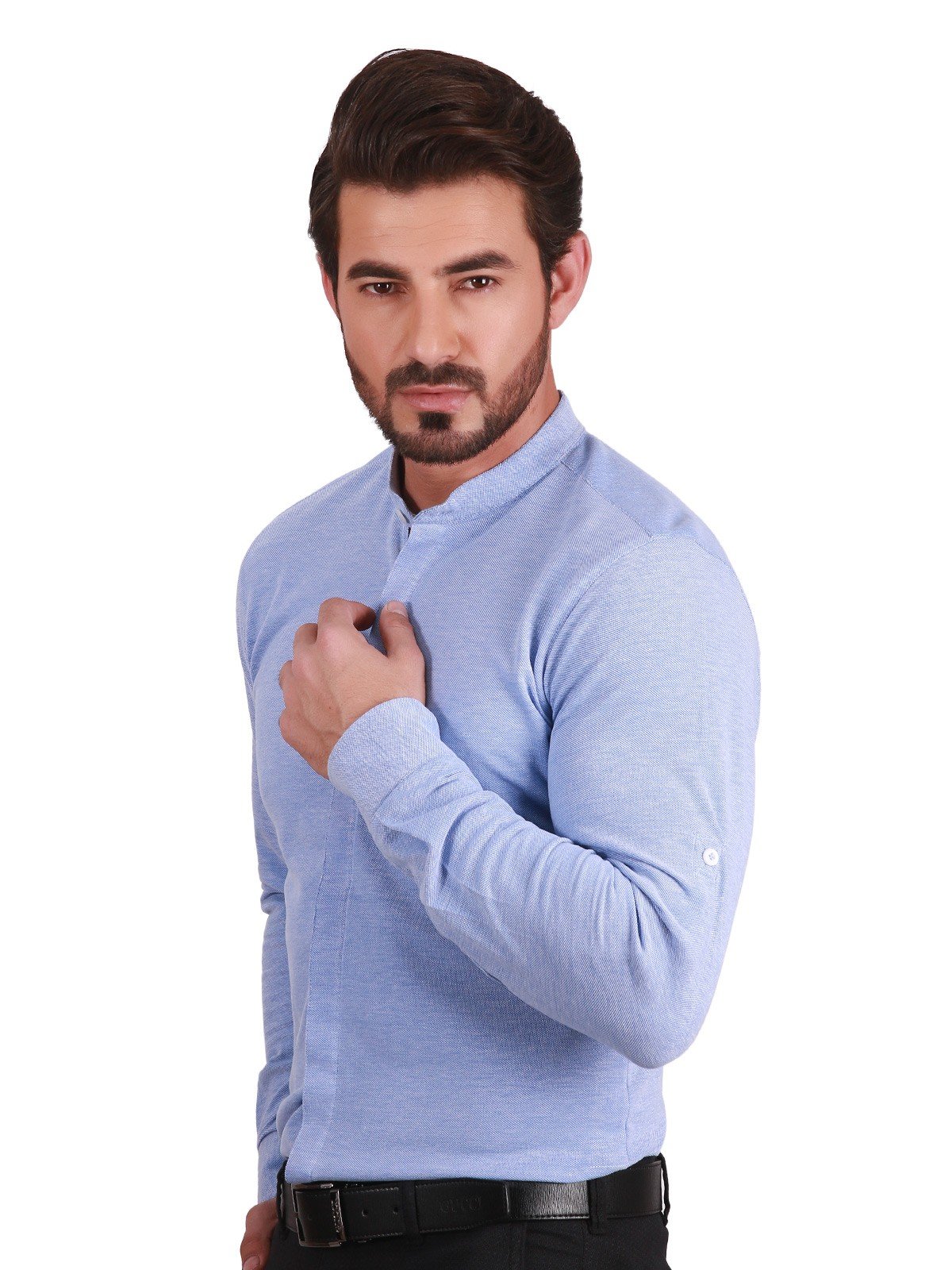 Edenrobe - Men's Sky Blue Shirt - EMTSUC19-056