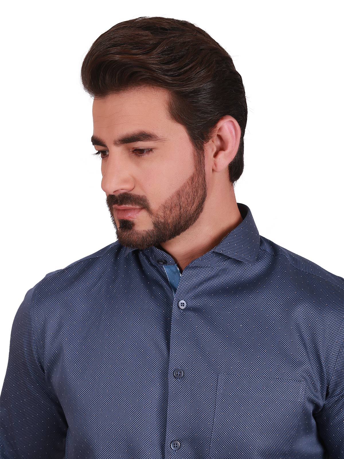 Edenrobe - Men's True Navy Shirt - EMTSUC19-062