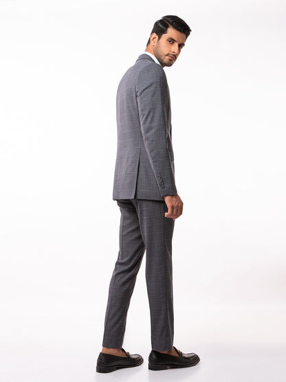 Edenrobe - Men's Grey Single Breast - EMTSB19-8107