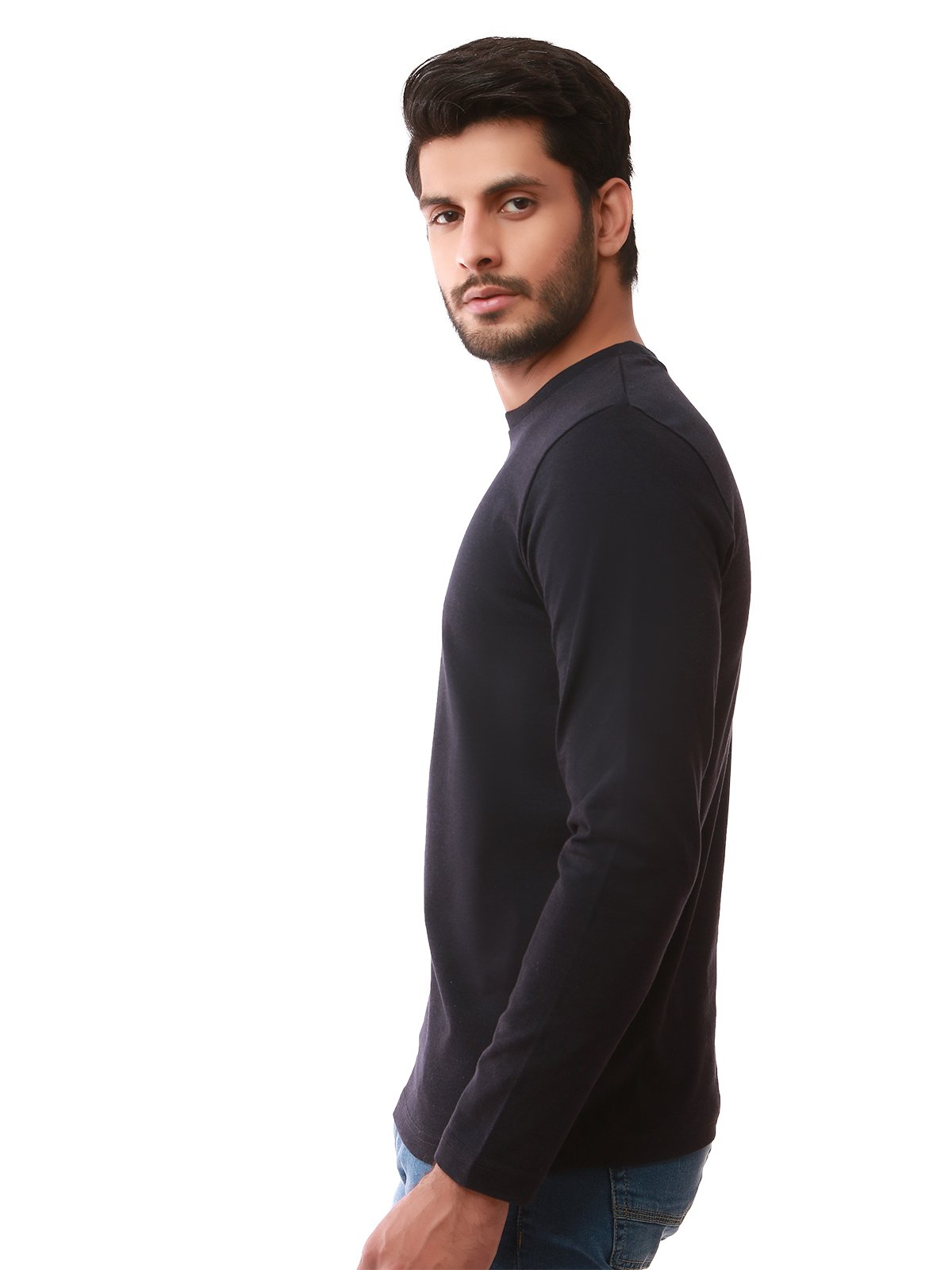 Edenrobe - Men's Dark Navy SweatShirt - EMTSS19-034