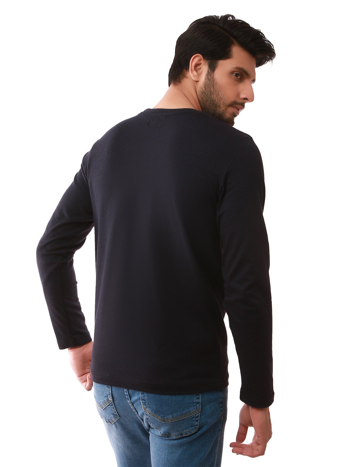 Edenrobe - Men's Dark Navy SweatShirt - EMTSS19-034