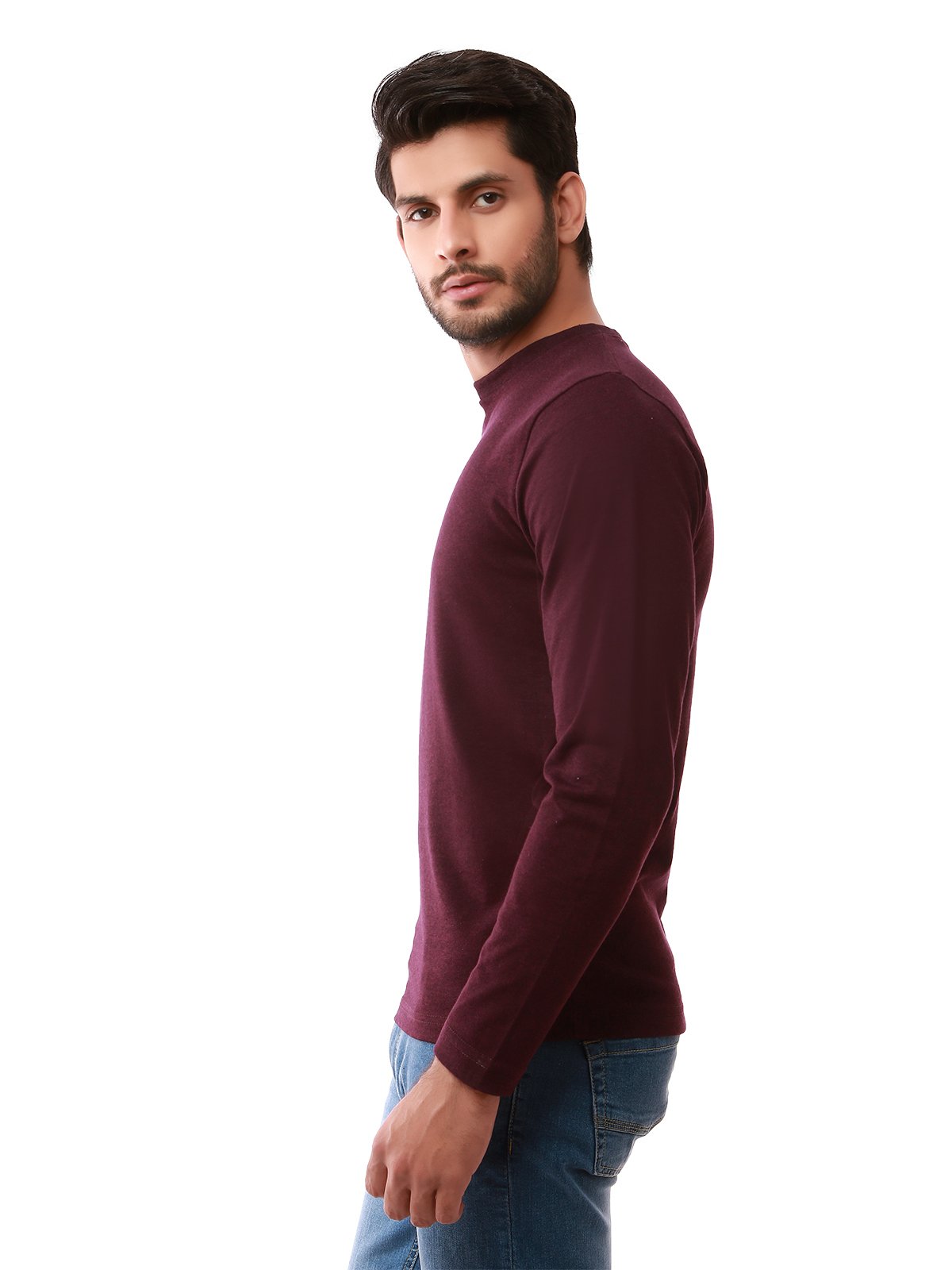 Edenrobe - Men's Dark Plum SweatShirt - EMTSS19-037