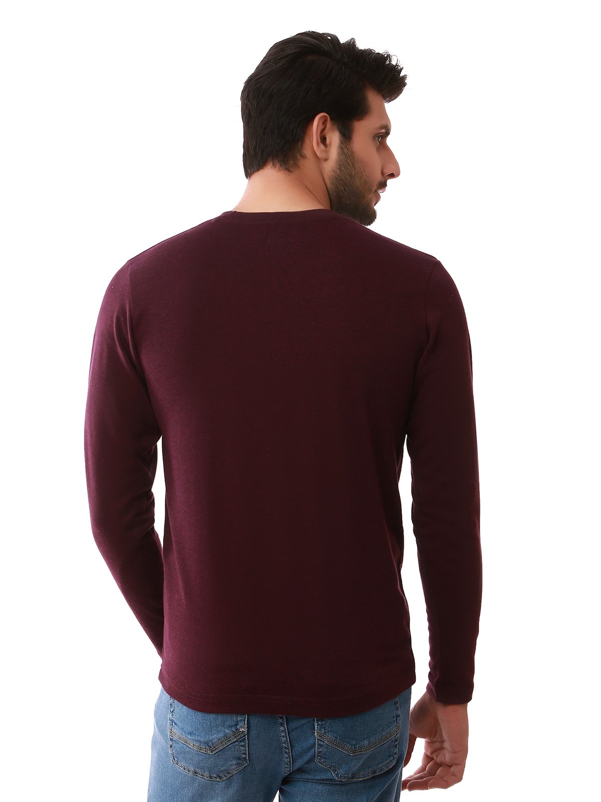 Edenrobe - Men's Dark Plum SweatShirt - EMTSS19-037