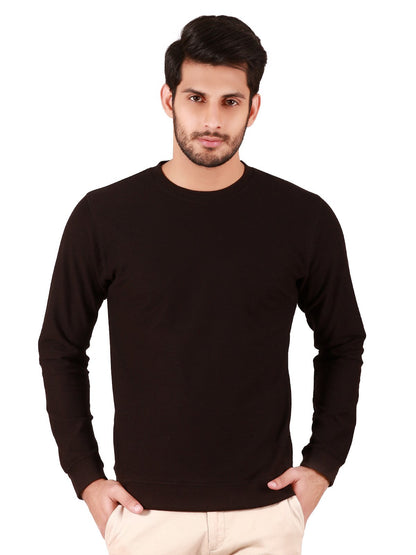 Edenrobe - Men's Black SweatShirt - EMTSS19-038