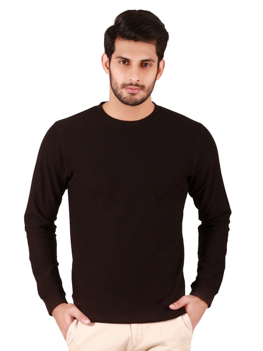 Edenrobe - Men's Black SweatShirt - EMTSS19-038