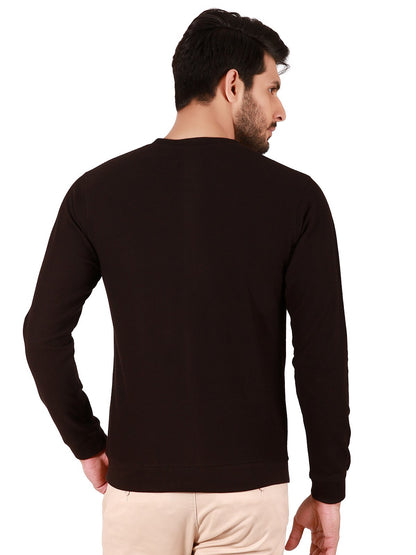 Edenrobe - Men's Black SweatShirt - EMTSS19-038