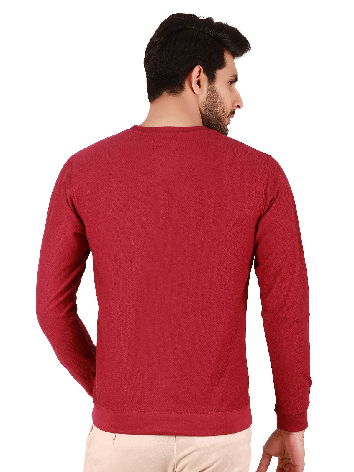 Edenrobe - Men's Magenta SweatShirt - EMTSS19-041
