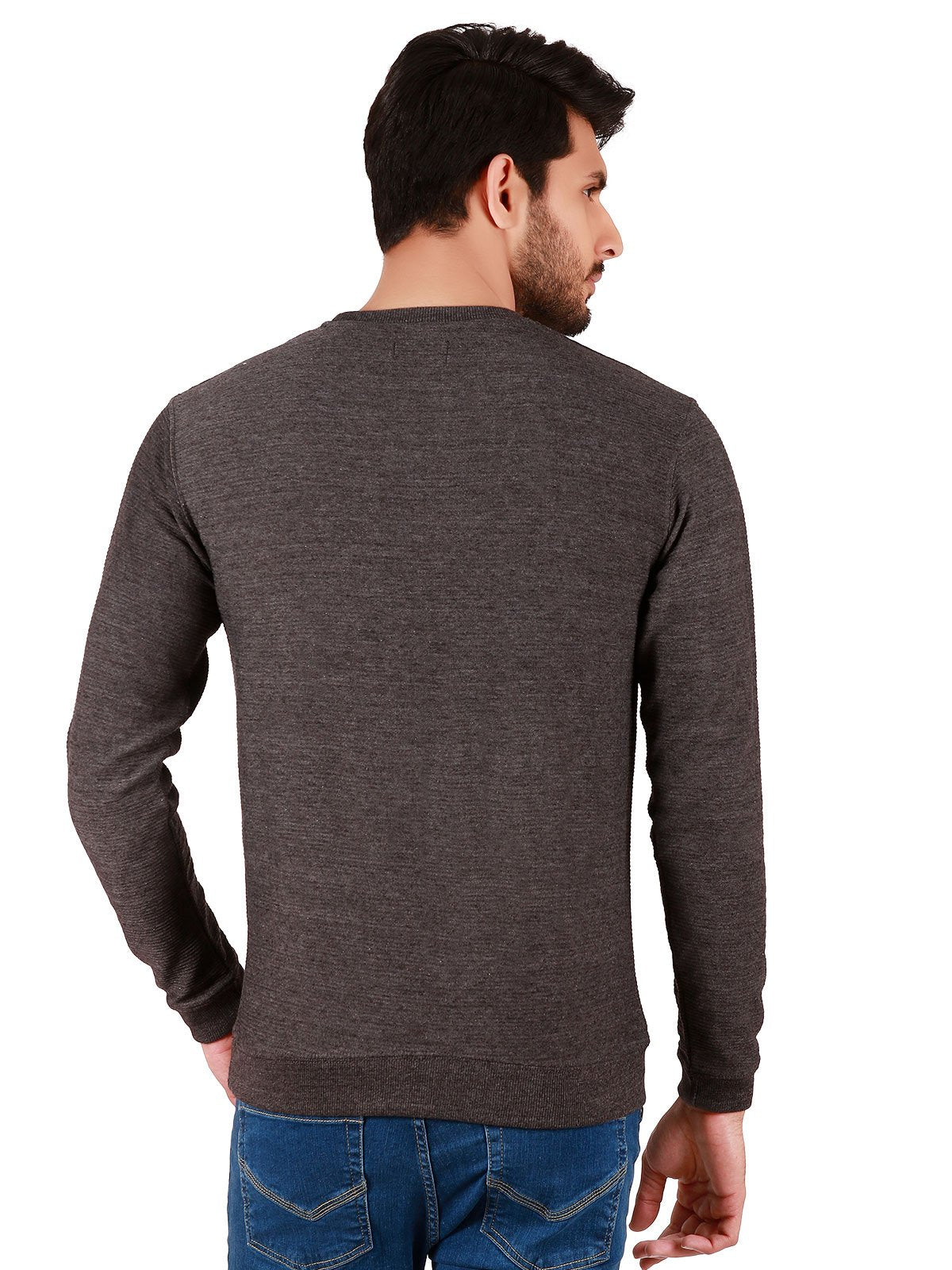 Edenrobe - Men's Dark Grey SweatShirt - EMTSS19-043