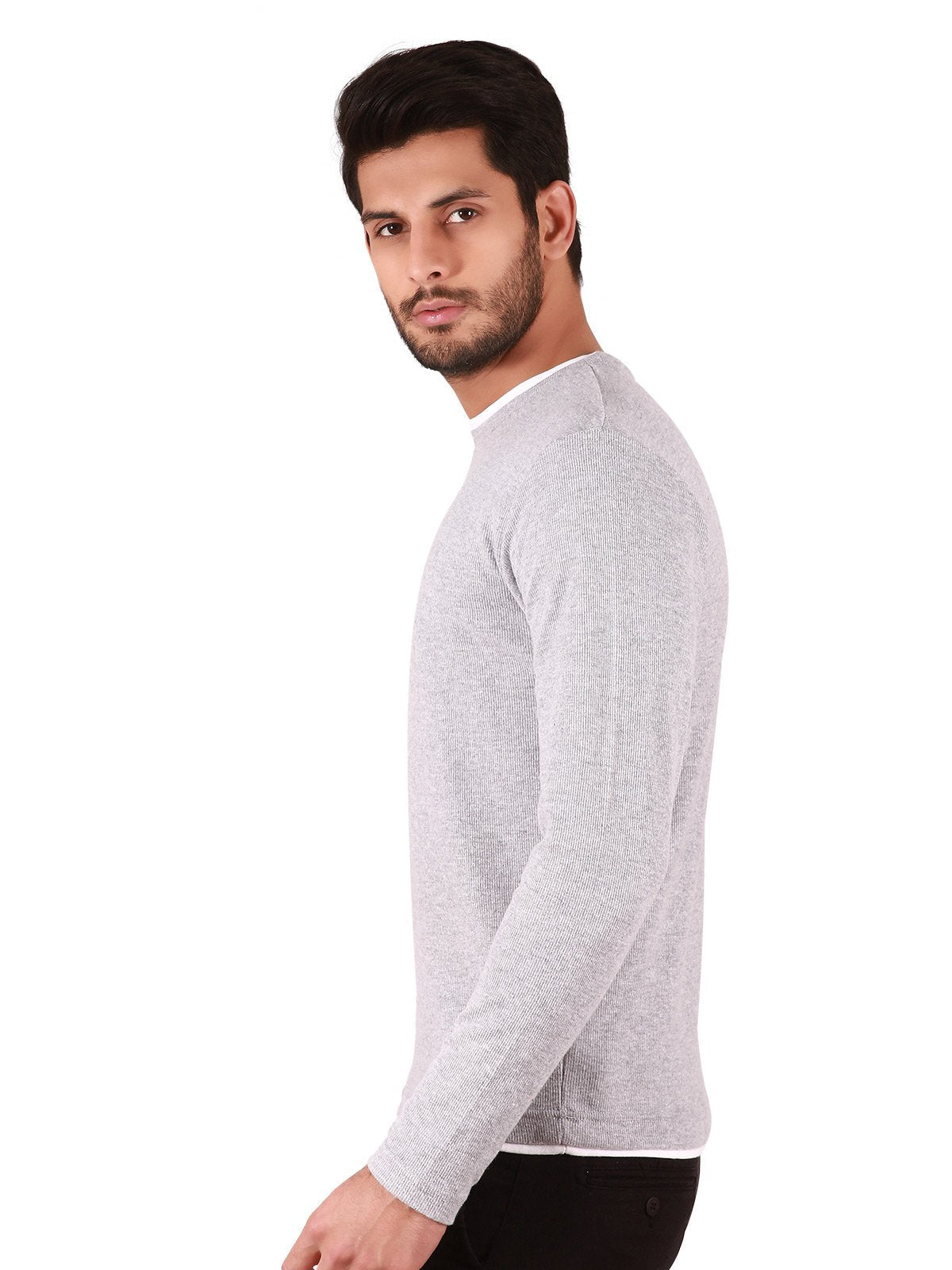 Edenrobe - Men's Ash Grey SweatShirt - EMTSS19-046