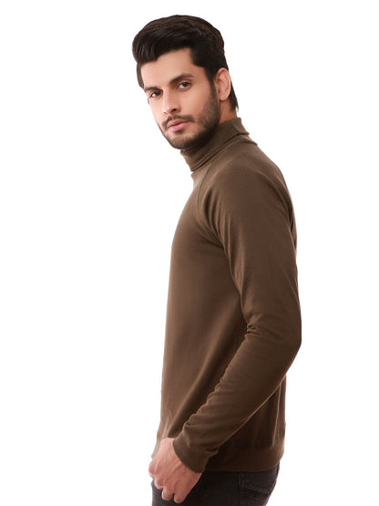 Edenrobe - Men's Olive Green SweatShirt - EMTSS19-047