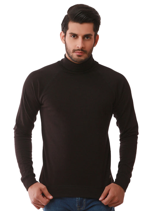 Edenrobe - Men's Black SweatShirt - EMTSS19-048