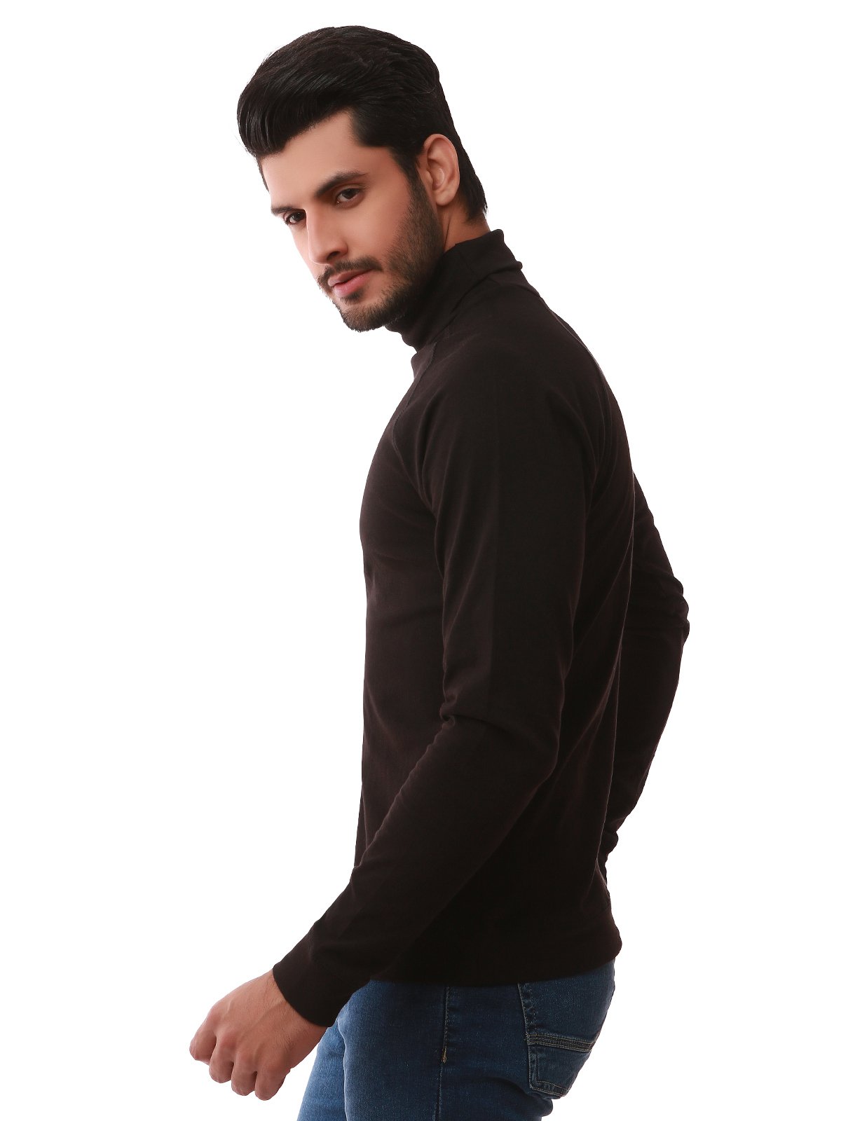 Edenrobe - Men's Black SweatShirt - EMTSS19-048