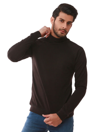 Edenrobe - Men's Black SweatShirt - EMTSS19-048