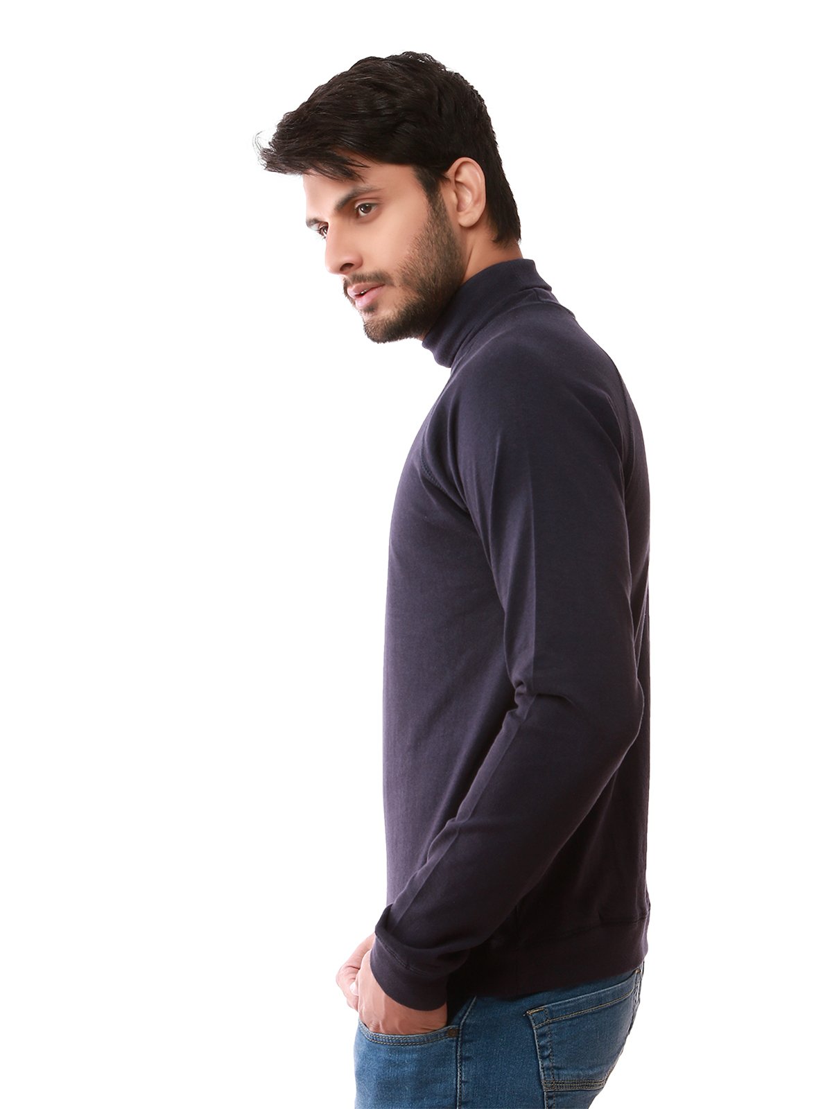 Edenrobe - Men's Navy Blue SweatShirt - EMTSS19-049
