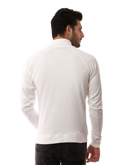 Edenrobe - Men's Off White SweatShirt - EMTSS19-050