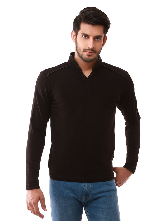 Edenrobe - Men's Black SweatShirt - EMTSS19-052