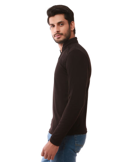 Edenrobe - Men's Black SweatShirt - EMTSS19-052