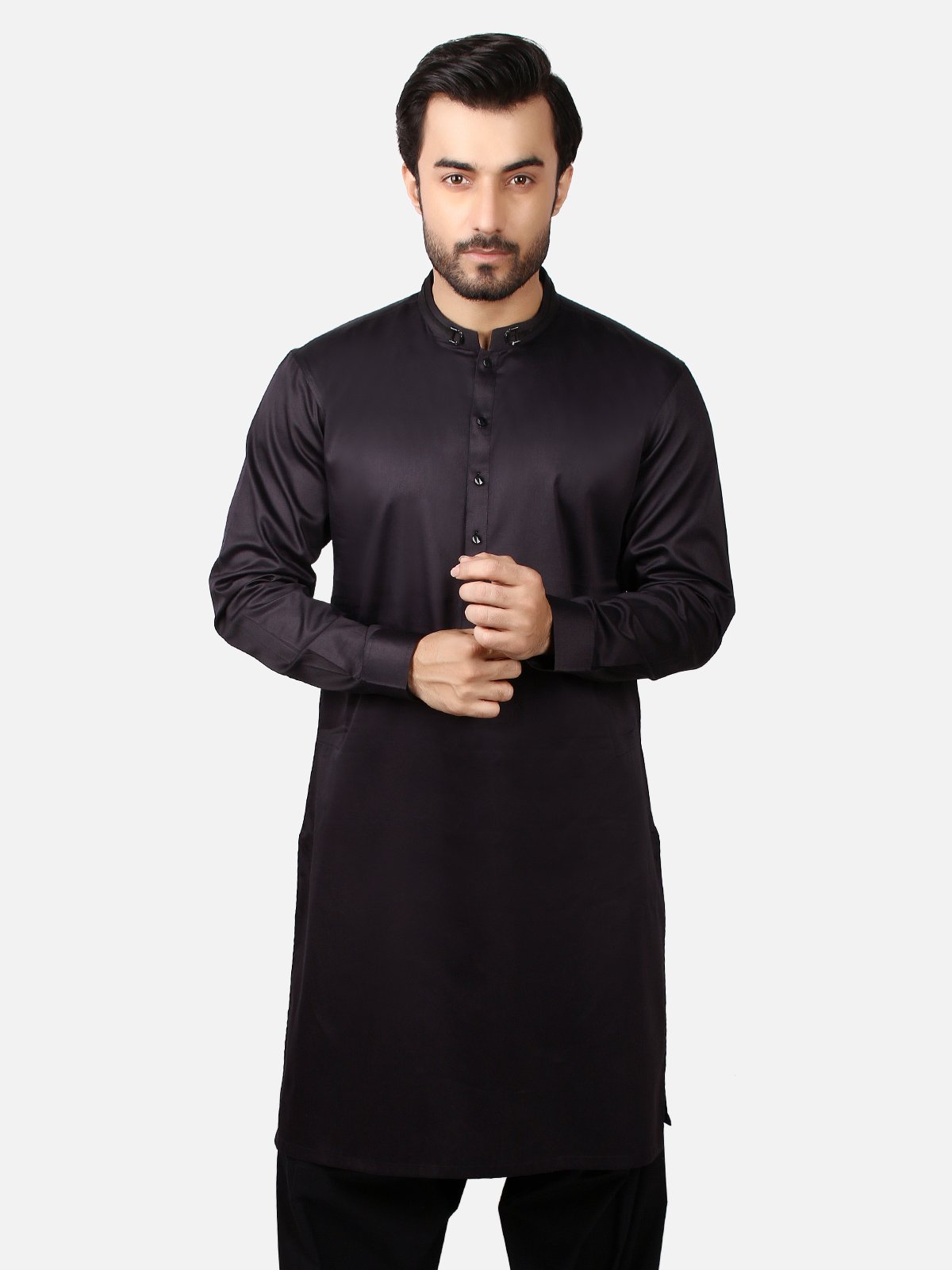 Edenrobe - Men's Black Swish Collection - EMTKS19-011