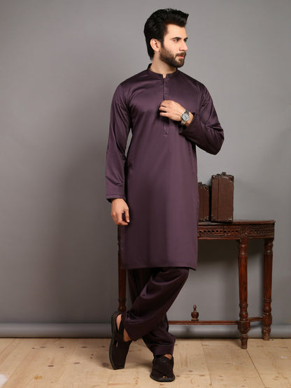 Edenrobe - Men's Purple Swish Collection - EMTKS19-020