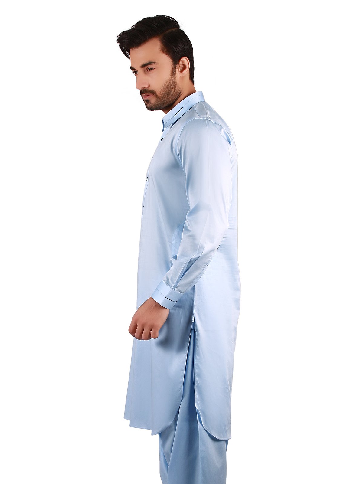 Edenrobe - Men's Sky Blue Swish Collection - EMTKS19-035