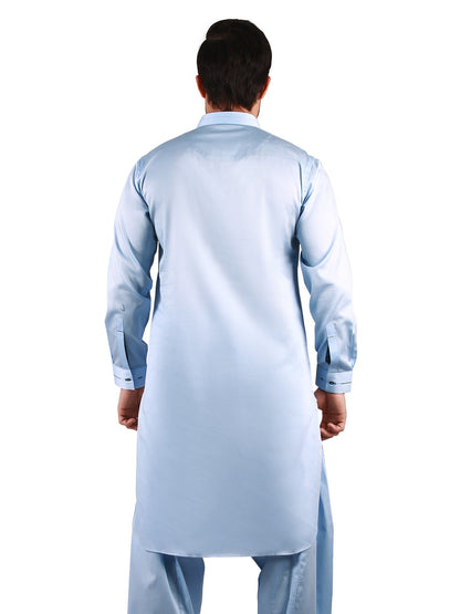 Edenrobe - Men's Sky Blue Swish Collection - EMTKS19-035