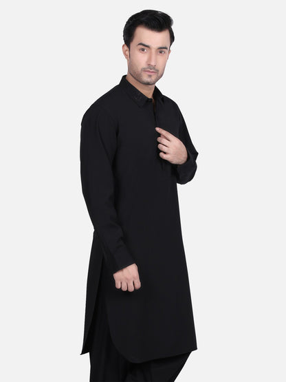 Edenrobe - Men's Black Swish Collection - EMTSW19S-9684