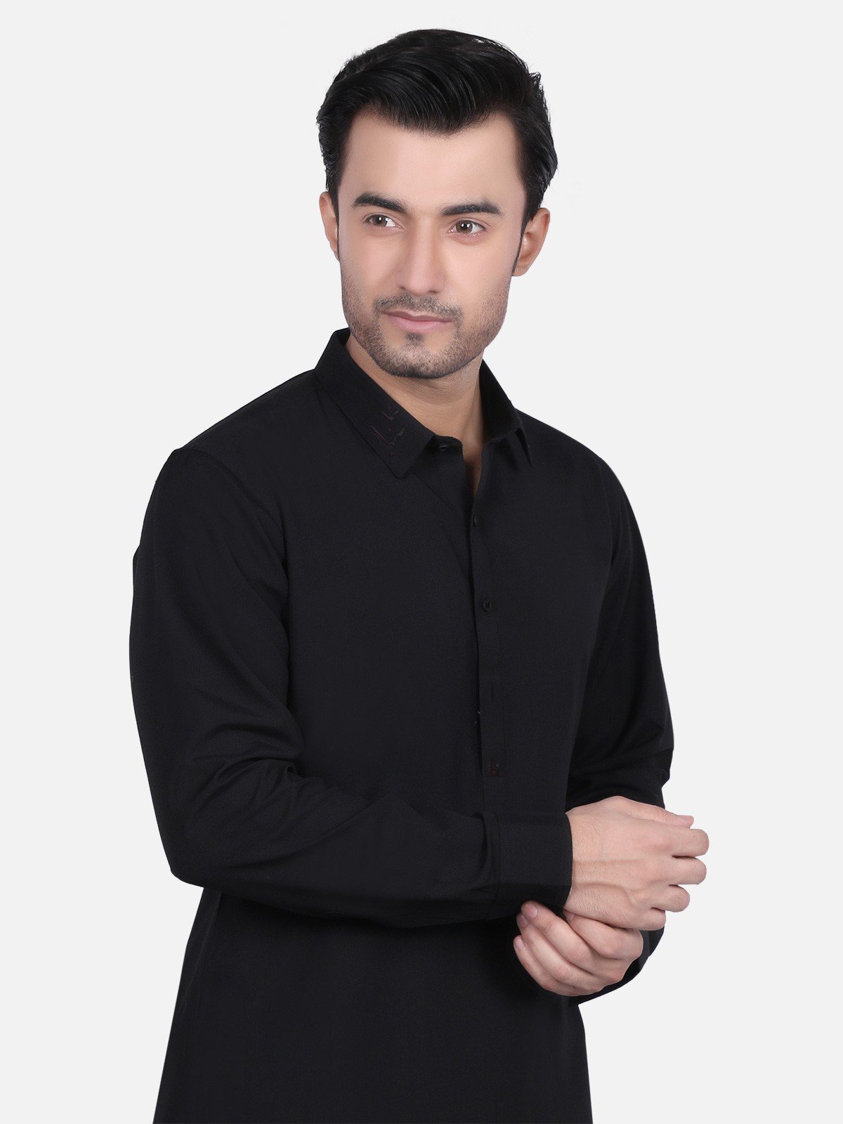 Edenrobe - Men's Black Swish Collection - EMTSW19S-9684