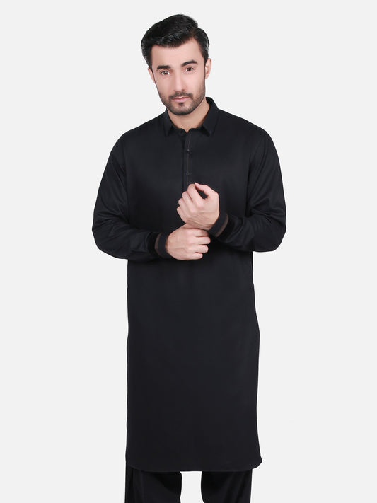 Edenrobe - Men's Black Swish Collection - EMTSW19S-9707