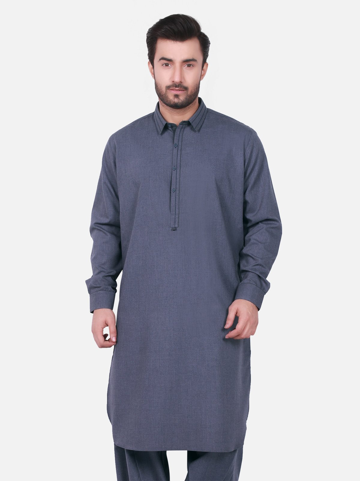 Edenrobe - Men's Greyish Blue Swish Collection - EMTSW19S-9716