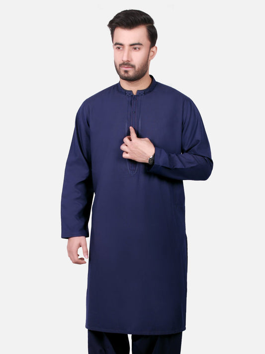 Edenrobe - Men's Mid Night Blue Swish Collection - EMTSW19S-9740