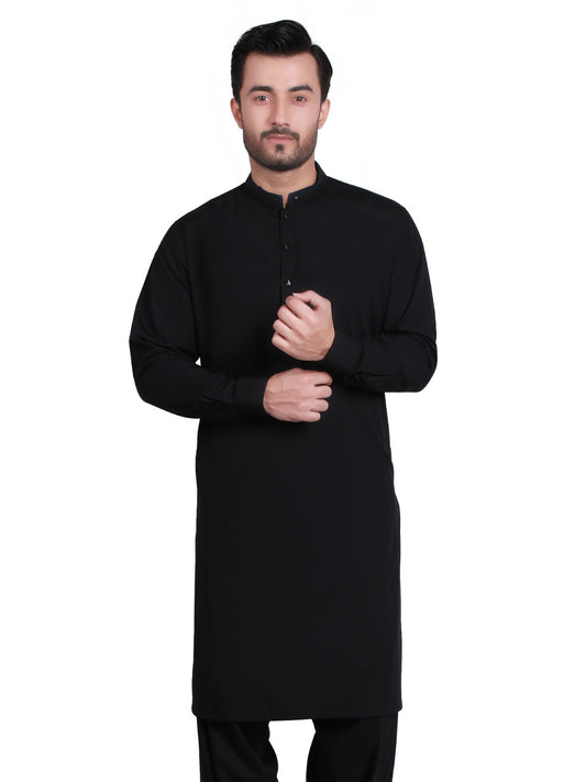 Edenrobe - Men's Black Swish Collection - EMTSW19S-9751