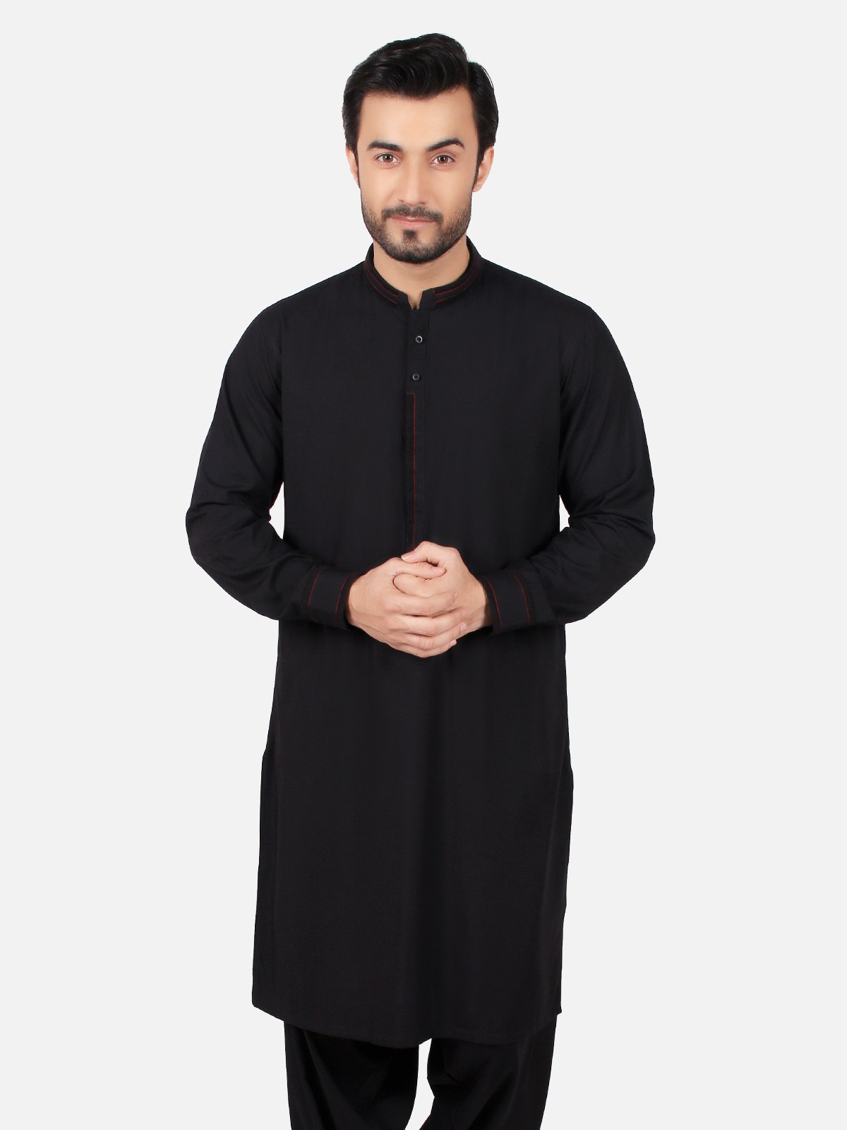 Edenrobe - Men's Black Swish Collection - EMTSW19S-9767