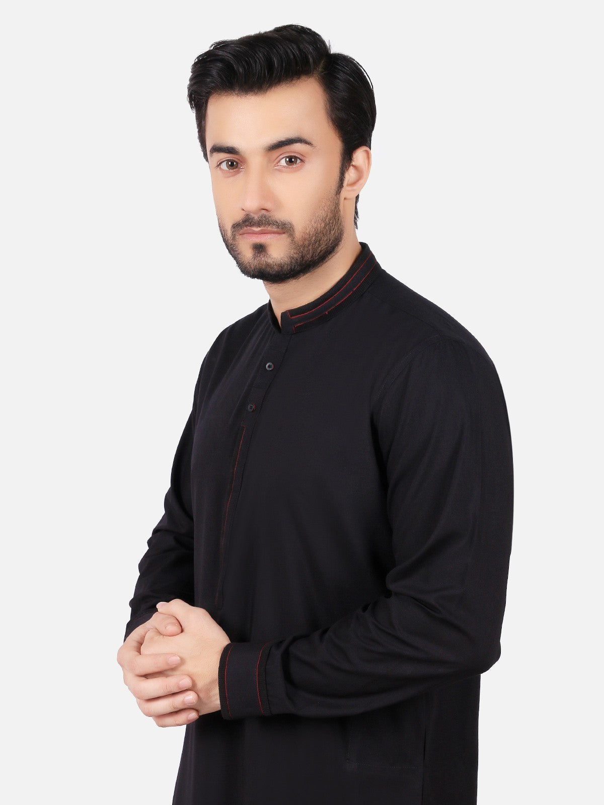 Edenrobe - Men's Black Swish Collection - EMTSW19S-9767