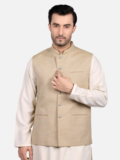 Edenrobe - Men's Olive Green Waist Coat - EMTWC19-35653