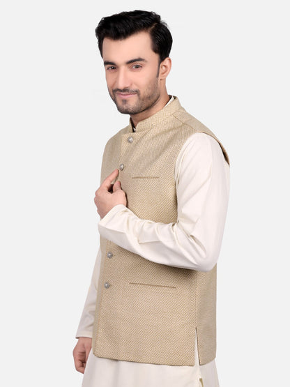 Edenrobe - Men's Olive Green Waist Coat - EMTWC19-35653