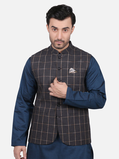 Edenrobe - Men's Dark Grey Waist Coat - EMTWC19-35659